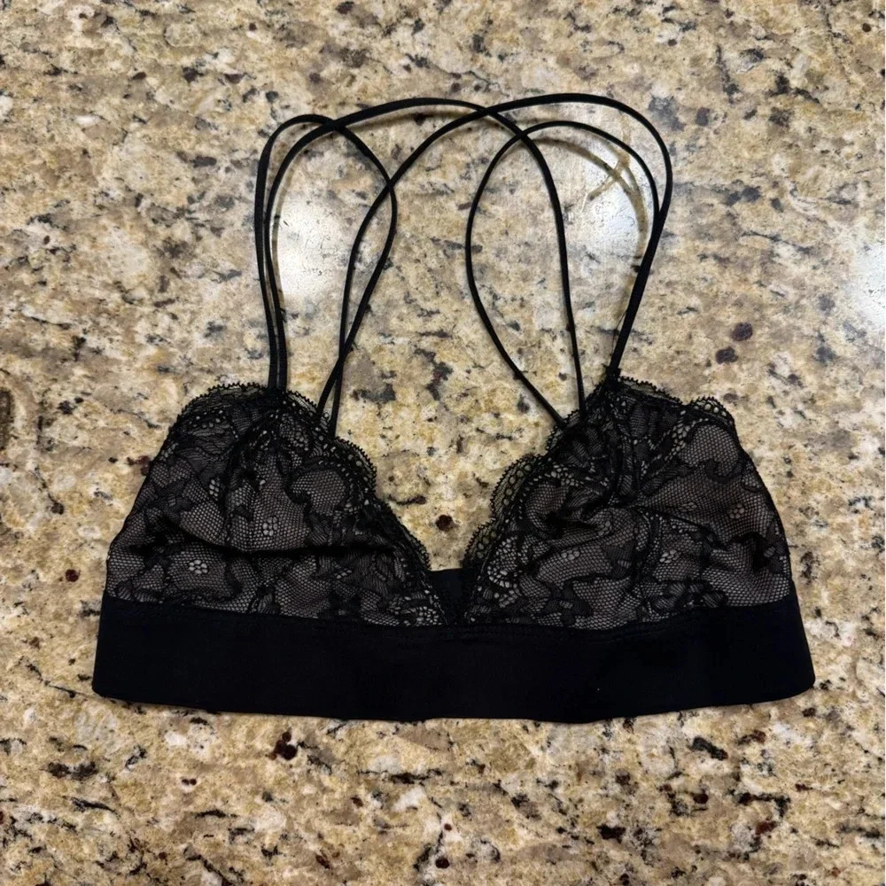Urban Outfitters Out From Under Lace Bralette Black